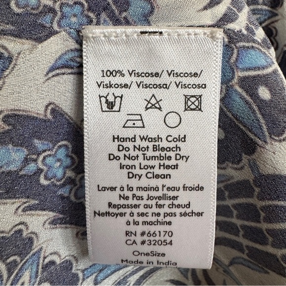 Rujeta Sheth Marie Cinch Kaftan, Blue Lotus, Size M/L - Picture 12 of 12